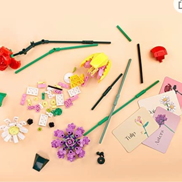 - Flower Bouquet Building Kit for Kids Alduts Birthday Gifts  6 7 8 9 10 1… - Picture 4 of 5